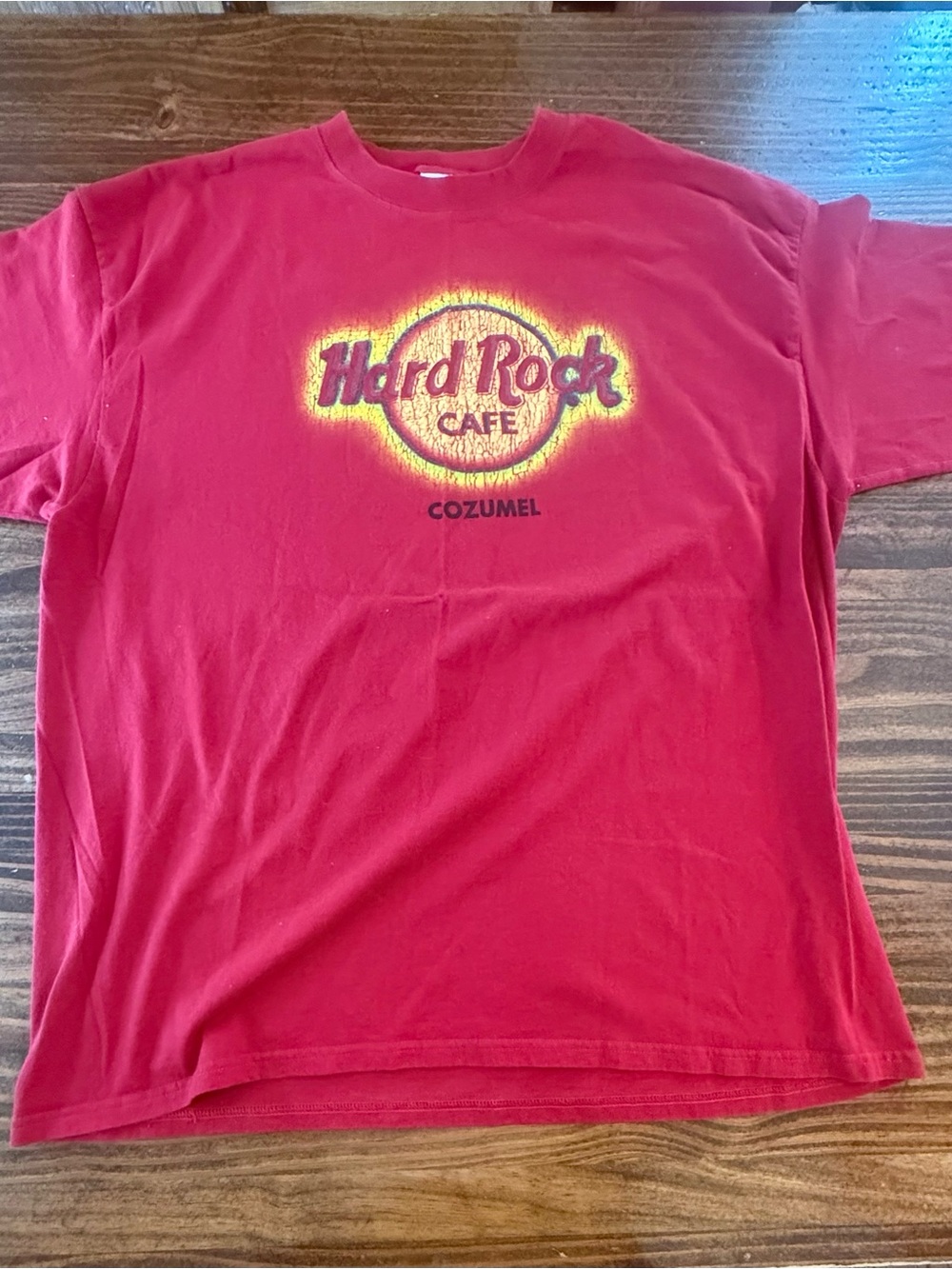 Hard Rock Cafe Red Cozumel Logo Short Sleeve Tee